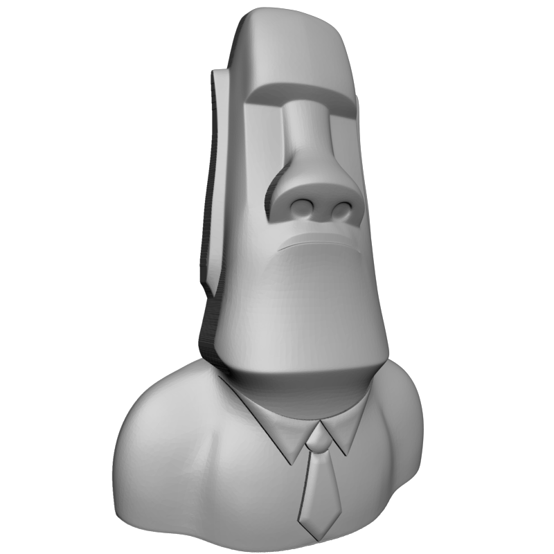 картинка Истукан с галстуком P4-435 3D-STL.COM