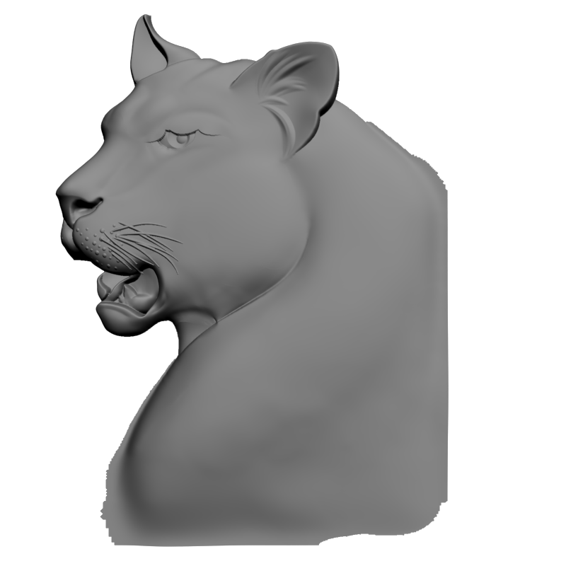 картинка Голова леопарда F1-231 3D-STL.COM