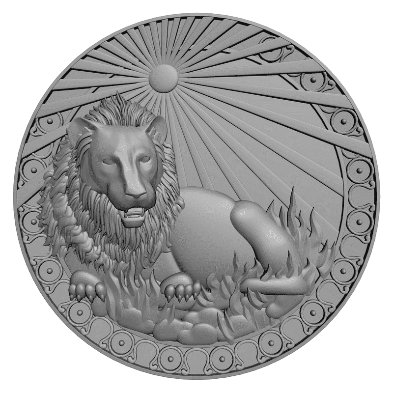 картинка Лев P1-006 3D-STL.COM
