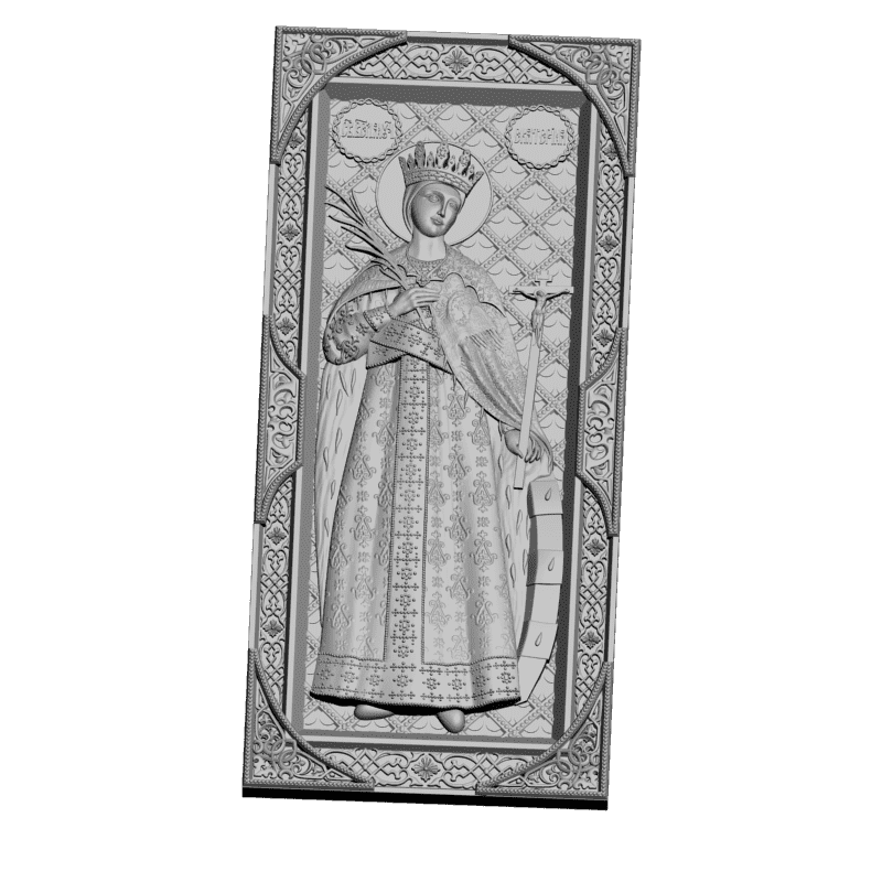 картинка Святая Екатерина V3-327 3D-STL.COM