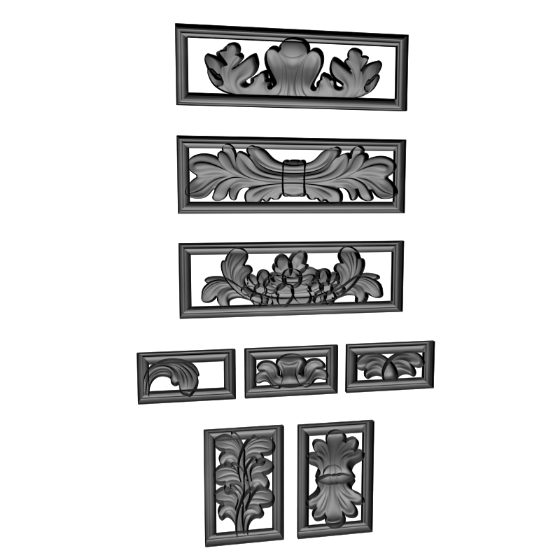 картинка Накладка декоративная рамная D10-406 3D-STL.COM