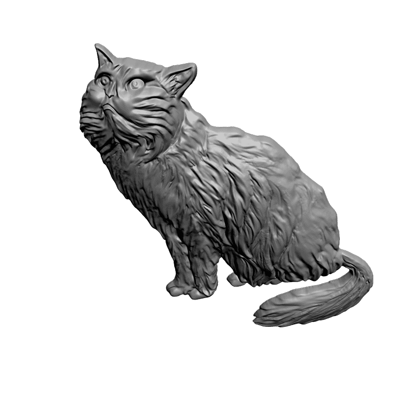 картинка Кот F1-071 3D-STL.COM