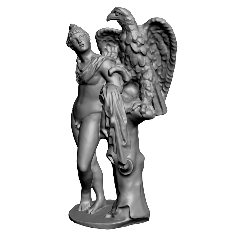 картинка Голый человек с орлом L3-211 3D-STL.COM