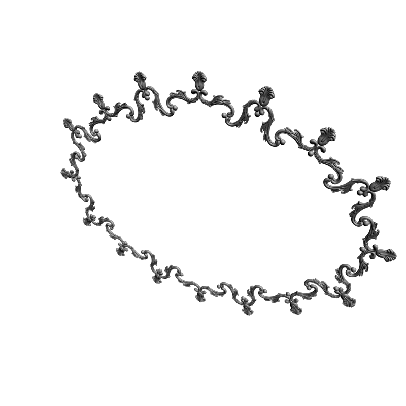 картинка Рамка резная D14-686 3D-STL.COM