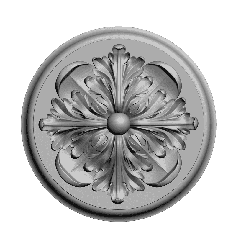 картинка Розетка резная D16-051 3D-STL.COM