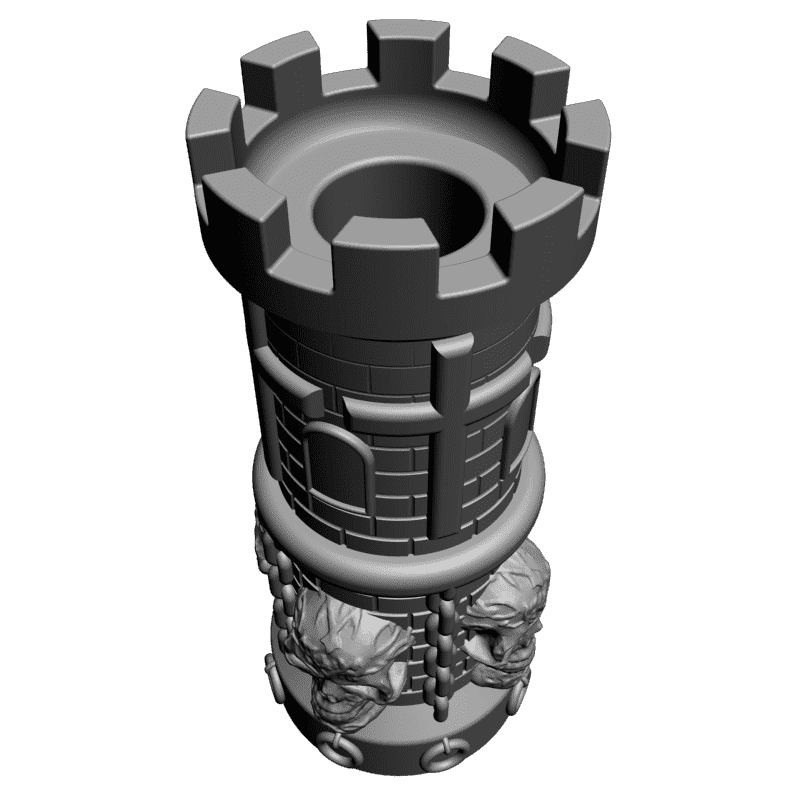 картинка Башня с черепами H1-026 3D-STL.COM