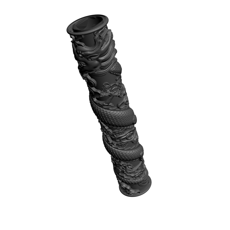 картинка Столб со спиралью из дракона D17-063 3D-STL.COM