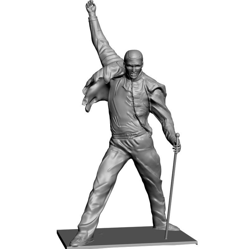 картинка Фредди Меркьюри L3-265 3D-STL.COM