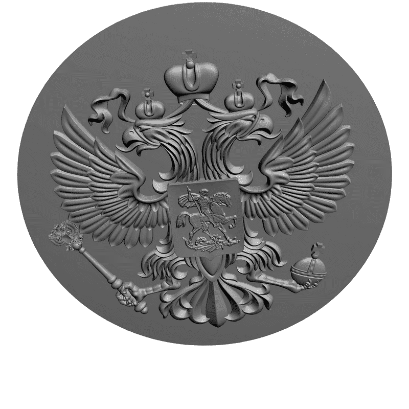 картинка Герб России RG1-007 3D-STL.COM