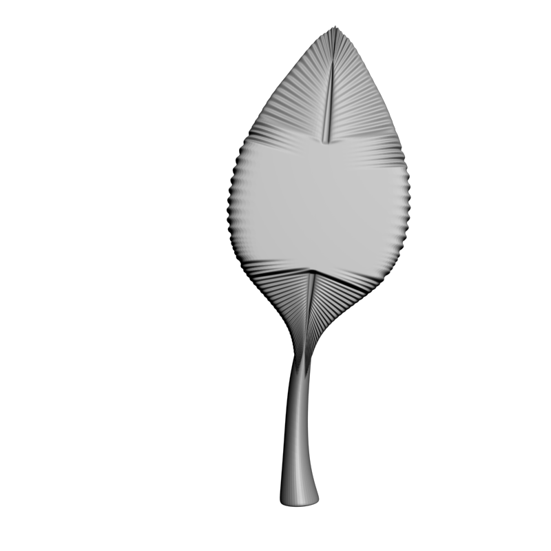 картинка Поднос в виде листочка H5-137 3D-STL.COM