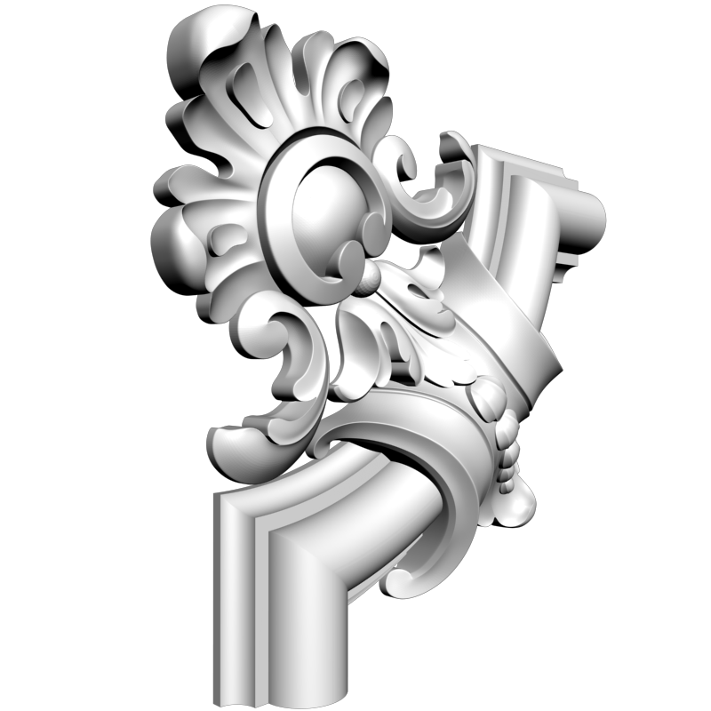 картинка Угловой элемент D19-049 3D-STL.COM