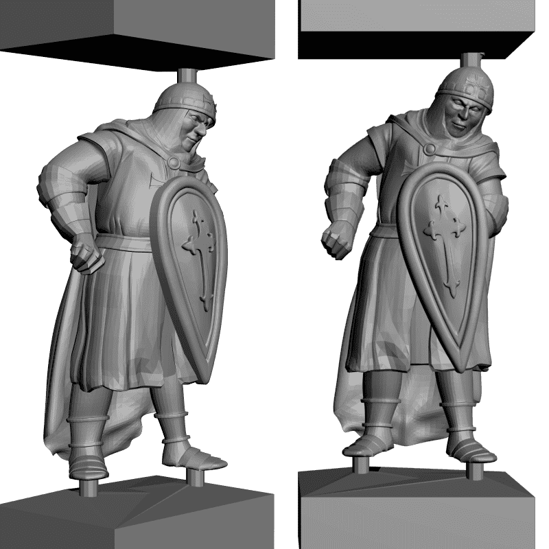 картинка Набор шахмат. Крестоносцы PI3-096 3D-STL.COM