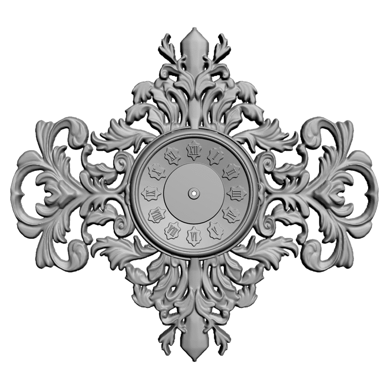 картинка Часы резные P3-022 3D-STL.COM