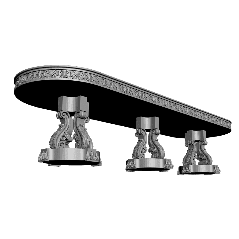 картинка Стол овальный M8-013 3D-STL.COM