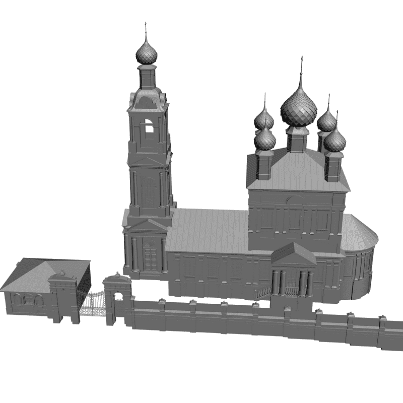 картинка Церковь H1-009 3D-STL.COM