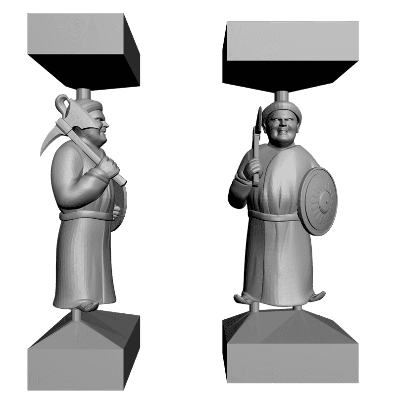 картинка Пешка PI3-032 3D-STL.COM