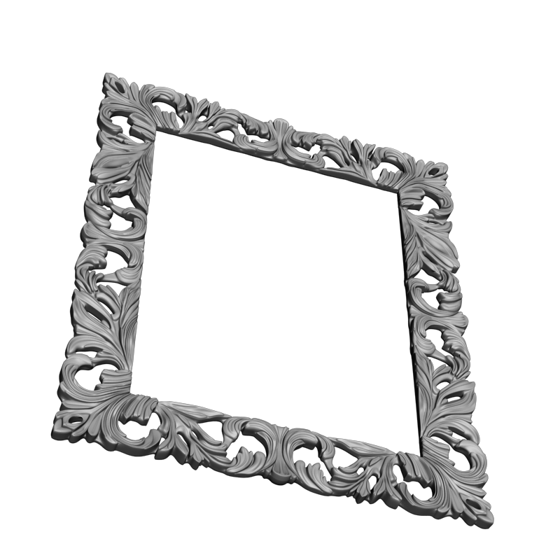 картинка Рамка резная D14-635 3D-STL.COM