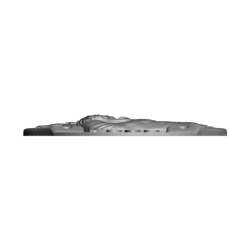 картинка Бык с годом на удачу P4-603 3D-STL.COM