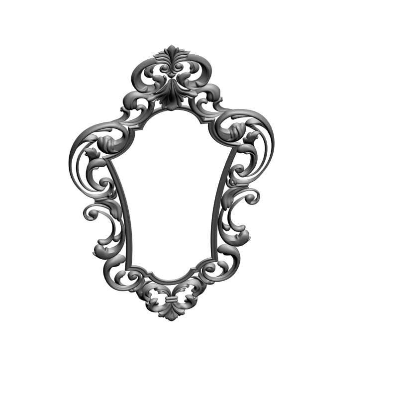 картинка Рамка резная D14-642 3D-STL.COM