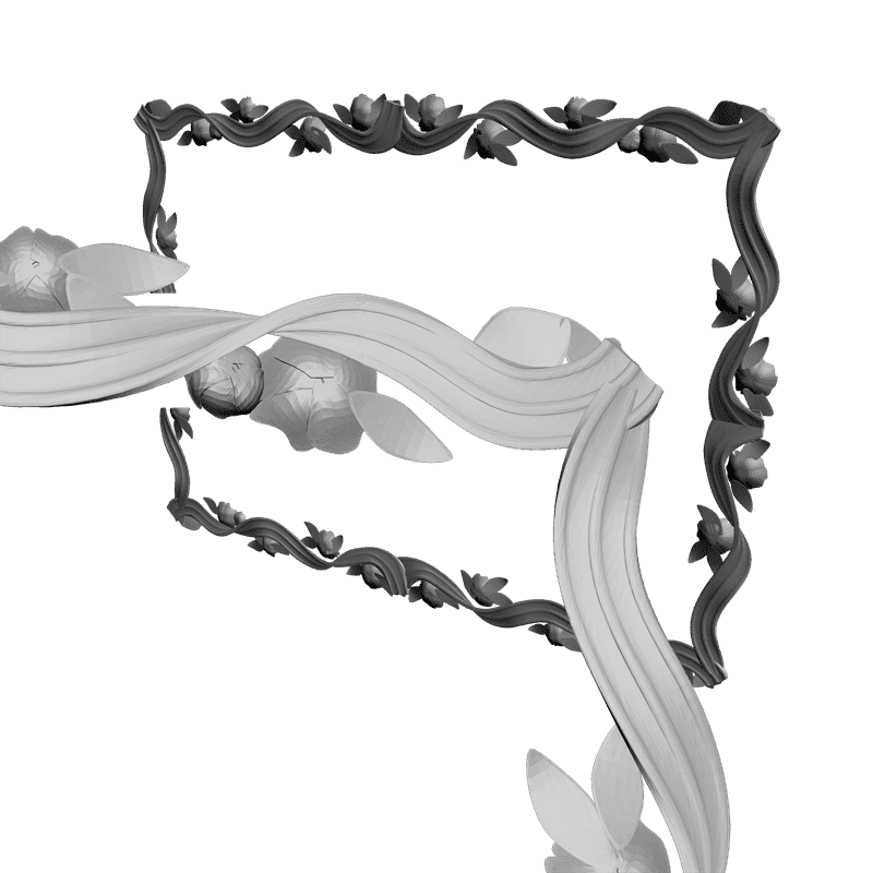 картинка Рамка резная D14-044 3D-STL.COM