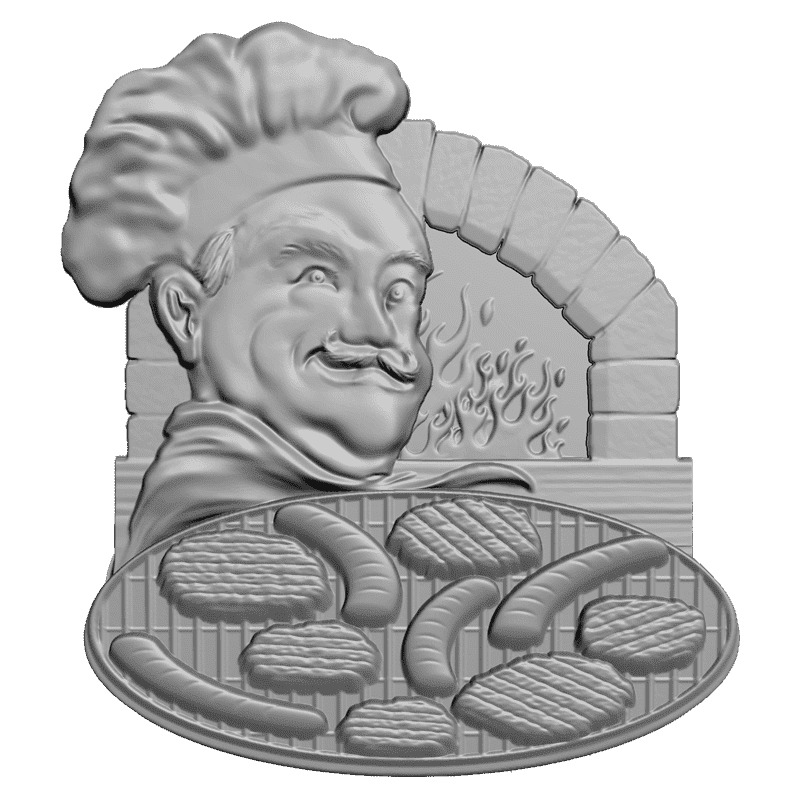 картинка Шеф-повар P4-084 3D-STL.COM