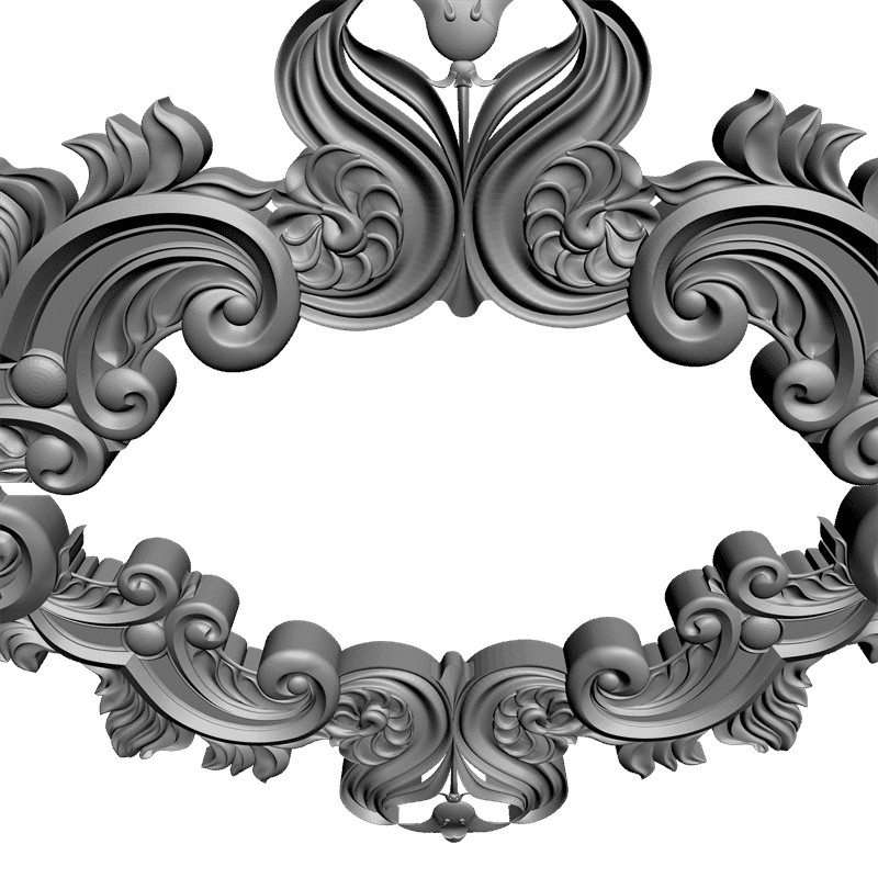 картинка Рама под зеркало D14-016 3D-STL.COM