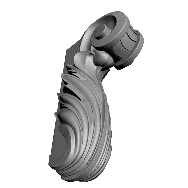 картинка Кронштейн резной D9-048 3D-STL.COM