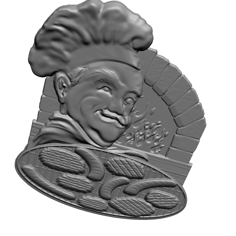 картинка Шеф-повар P4-084 3D-STL.COM