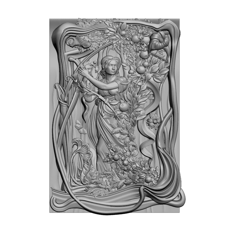 картинка В райском саду D12-437 3D-STL.COM