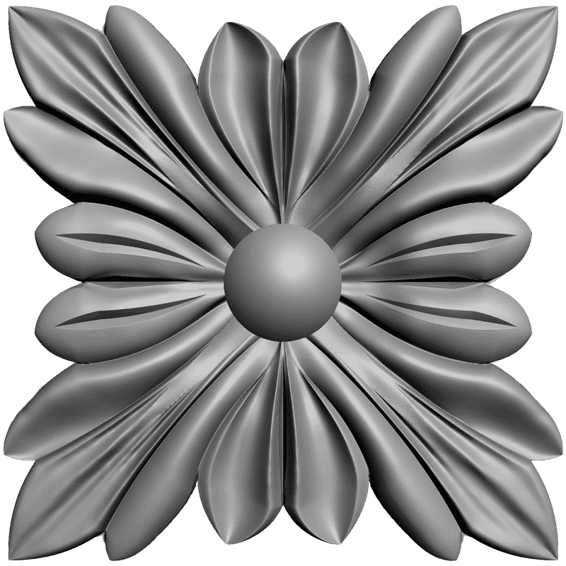 картинка Розетка резная D16-174 3D-STL.COM