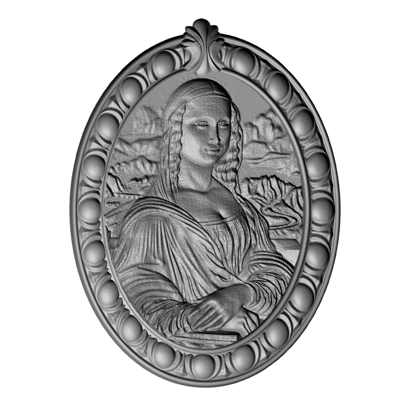 картинка Камея Мадонна RY6-050 3D-STL.COM