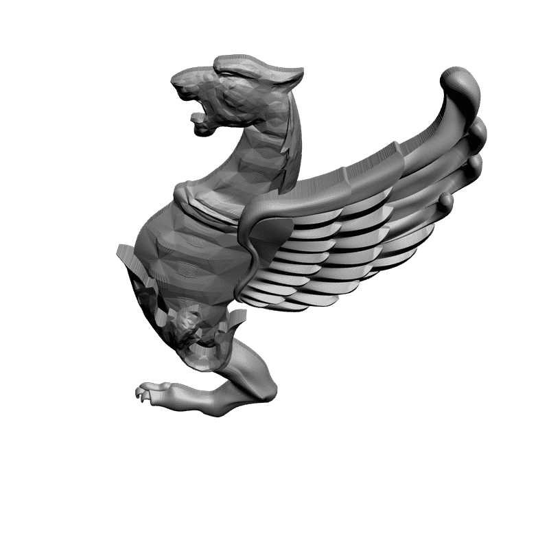 картинка Грифон лев P4-080 3D-STL.COM