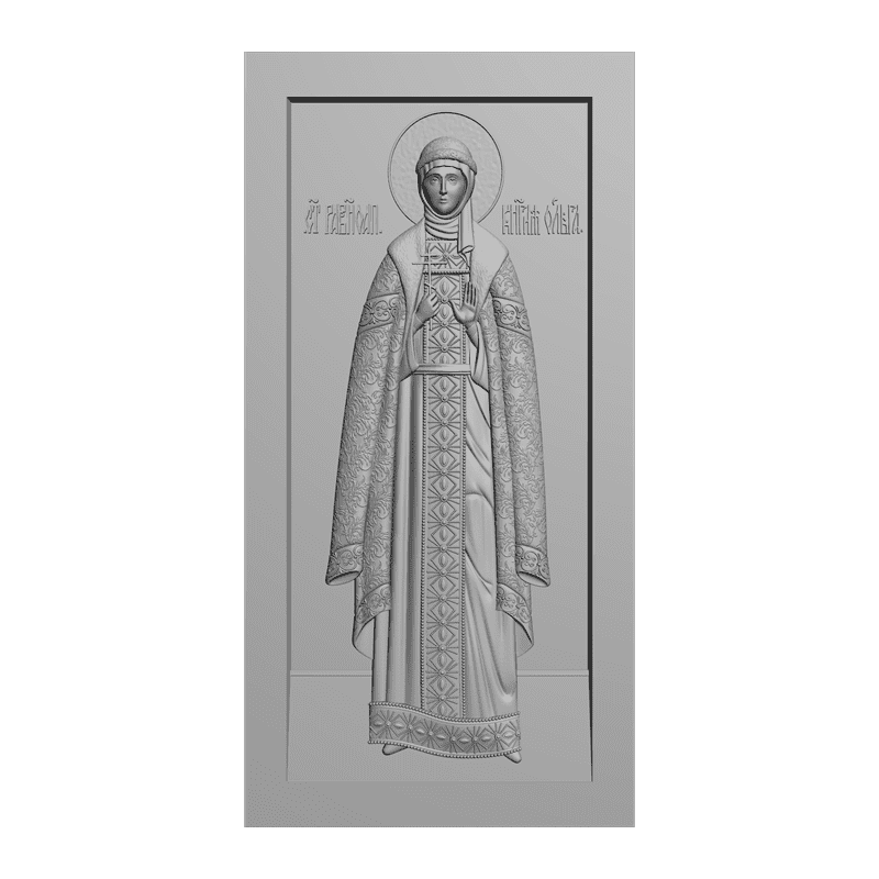 картинка Святая княжна Ольга V3-033 3D-STL.COM