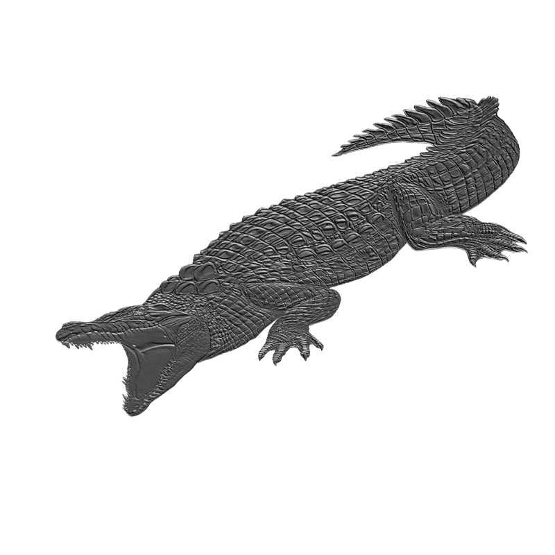 картинка Крокодил F2-012 3D-STL.COM