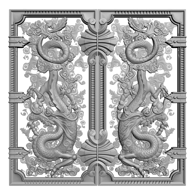 картинка Ставни Дракон P4-049 3D-STL.COM