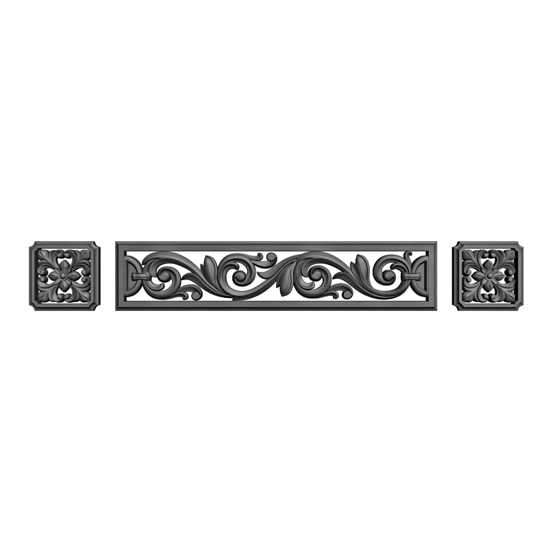 картинка Накладка декоративная рамная D10-388 3D-STL.COM