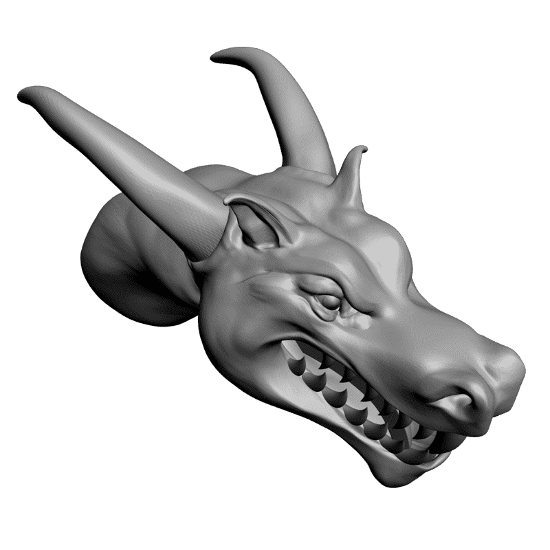 картинка Голова дракона F6-021 3D-STL.COM