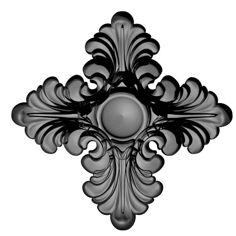 картинка Розетка резная D16-358 3D-STL.COM