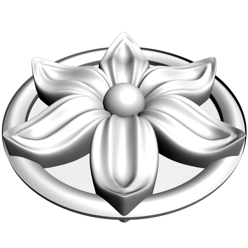 картинка Розетка резная D16-301 3D-STL.COM