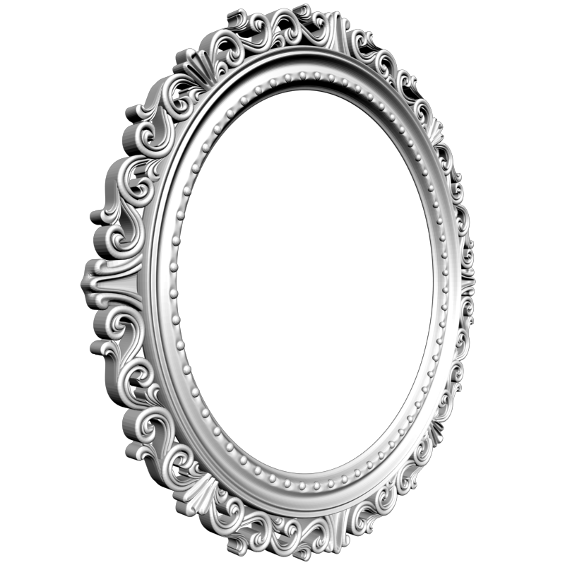 картинка Рама круглая резная D14-383 3D-STL.COM