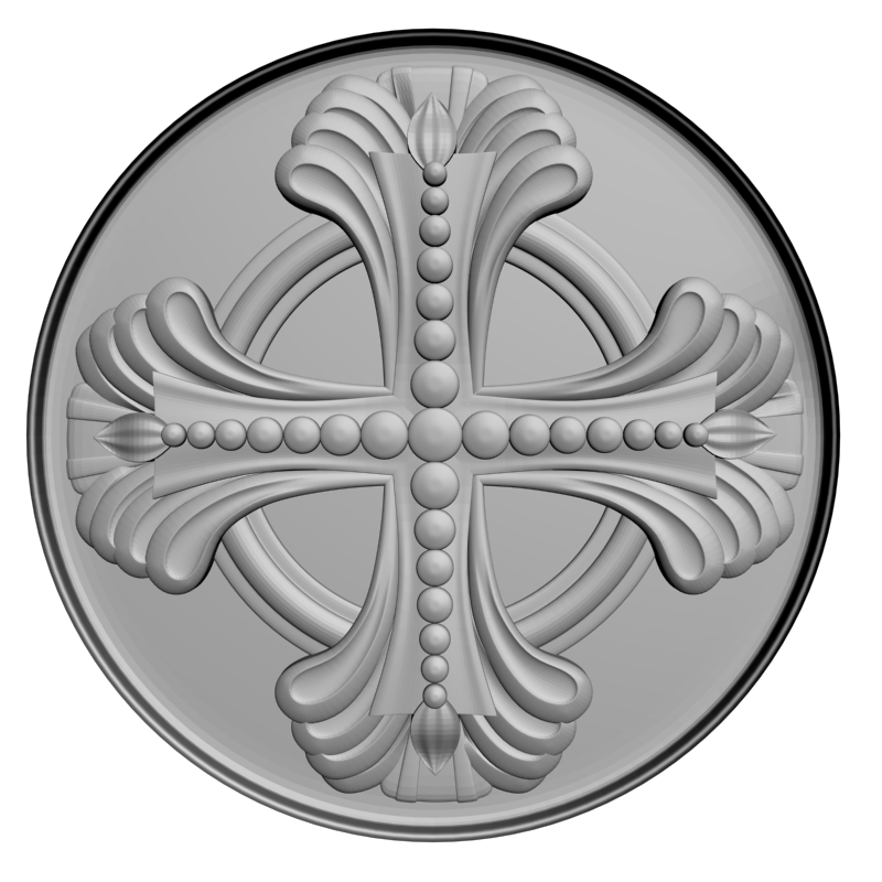 картинка Розетка резная D16-392 3D-STL.COM