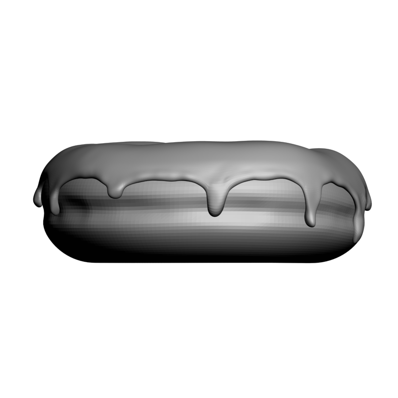 картинка Пончик с глазурью P4-601 3D-STL.COM