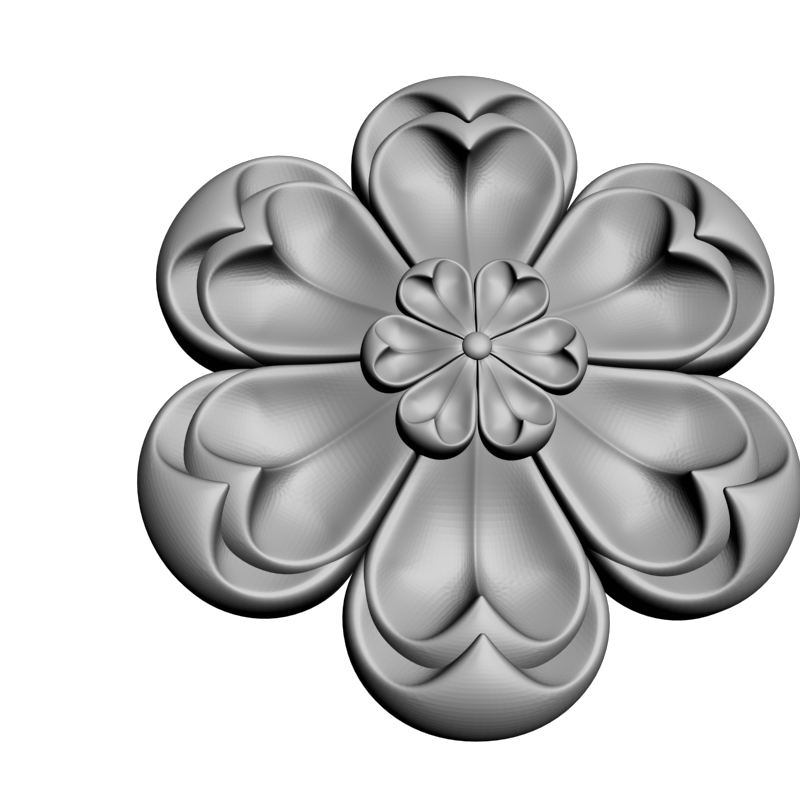 картинка Розетка резная D16-375 3D-STL.COM