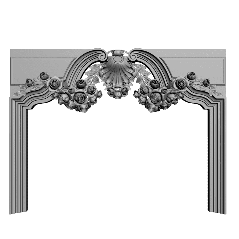 картинка Элемент камина H4-026 3D-STL.COM