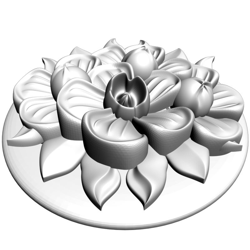 картинка Розетка резная D16-329 3D-STL.COM