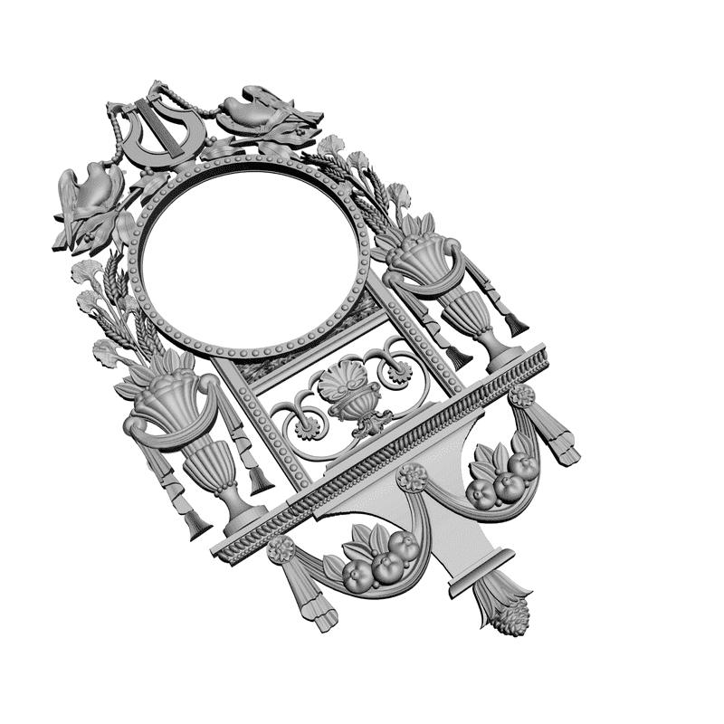 картинка Часы резные P3-003 3D-STL.COM