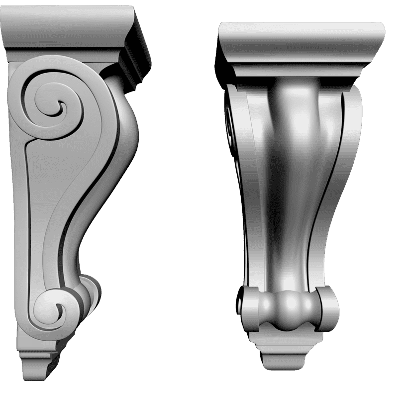картинка Кронштейн резной D9-087 3D-STL.COM