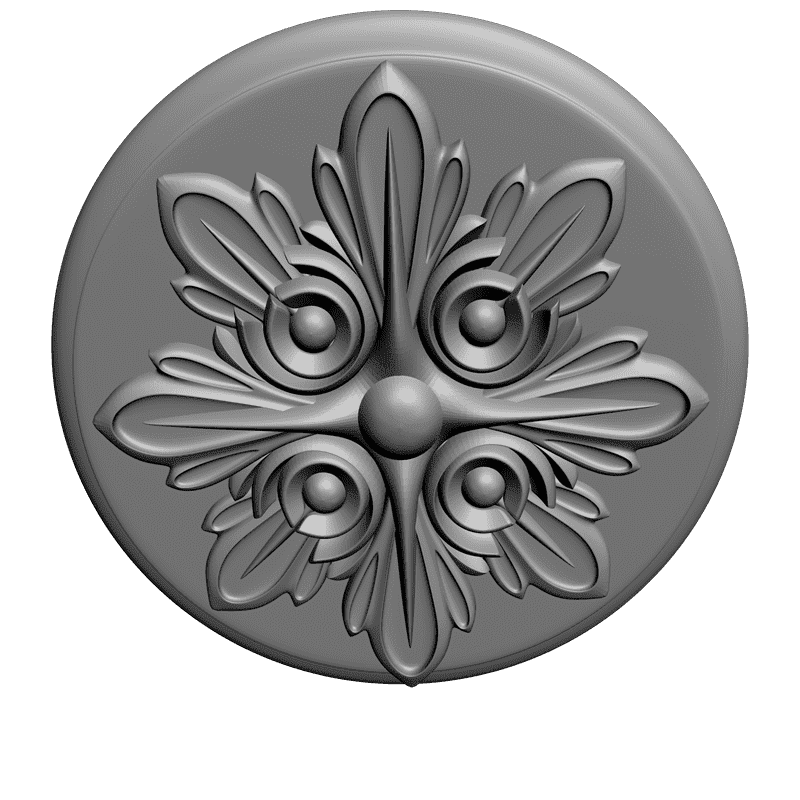 картинка Розетка резная D16-232 3D-STL.COM