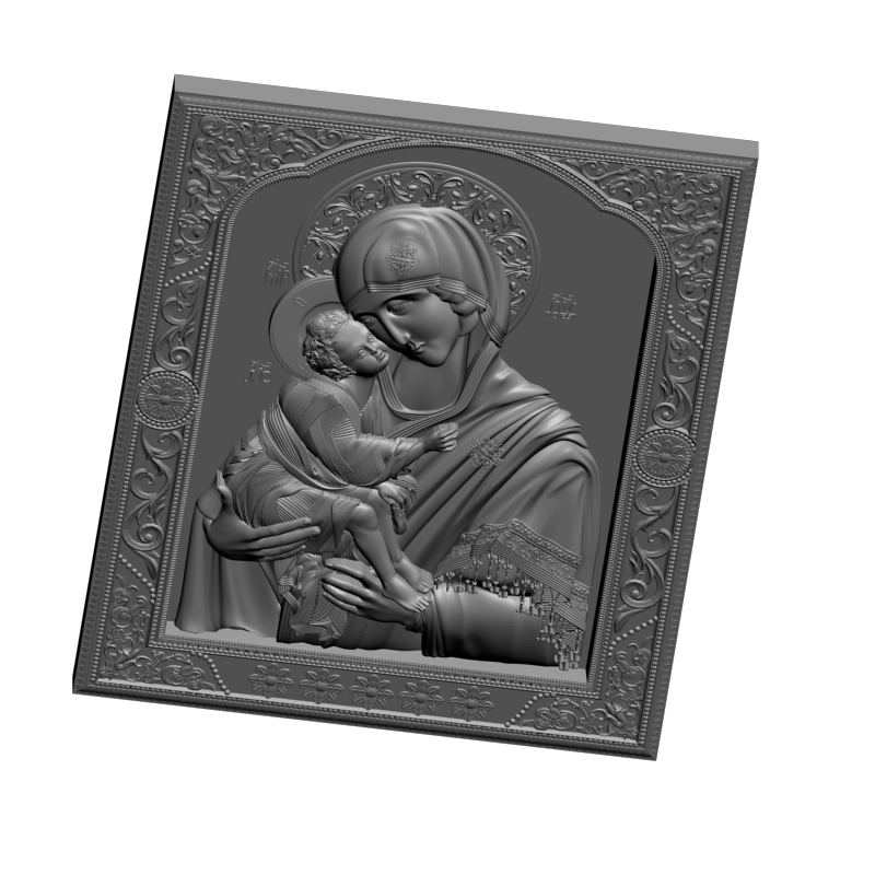 картинка Донская Богоматерь V3-400 3D-STL.COM