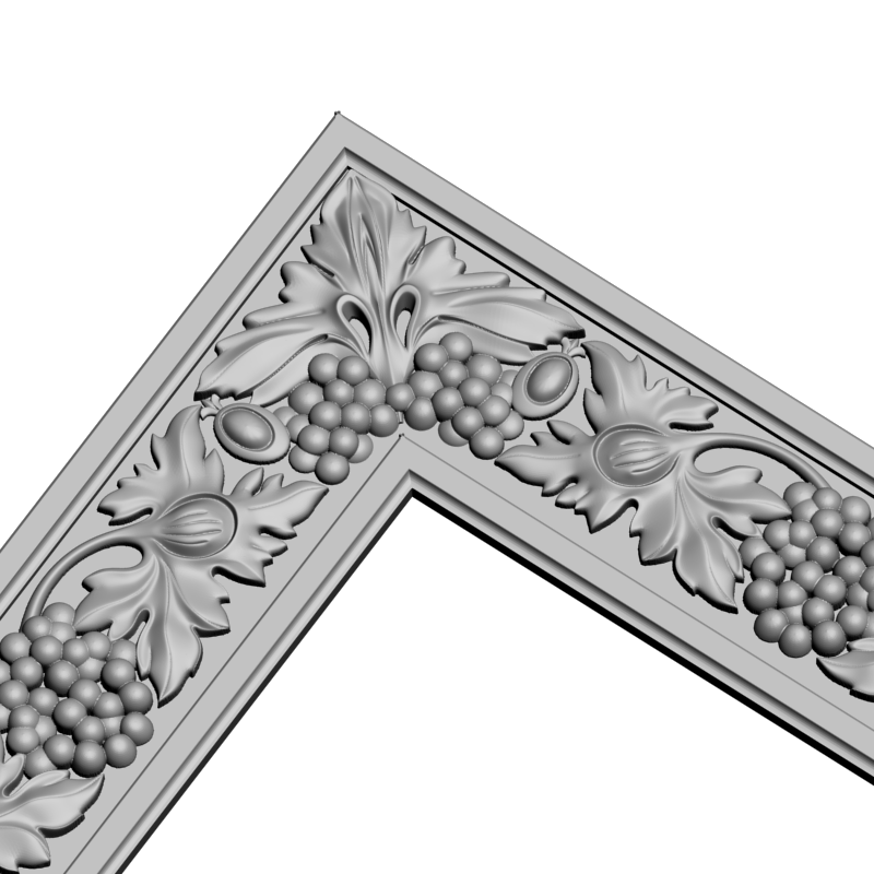 картинка Рама резная D14-496 3D-STL.COM